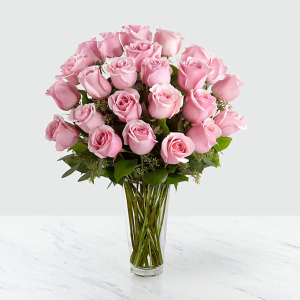 24 Long Stem Pink Roses