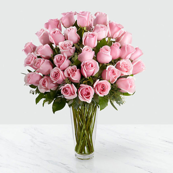 36 Long Stem Pink Roses