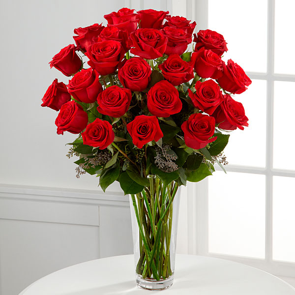 24 Long Stem Red Roses