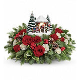 Thomas Kinkade Jollu Santa Bouquet